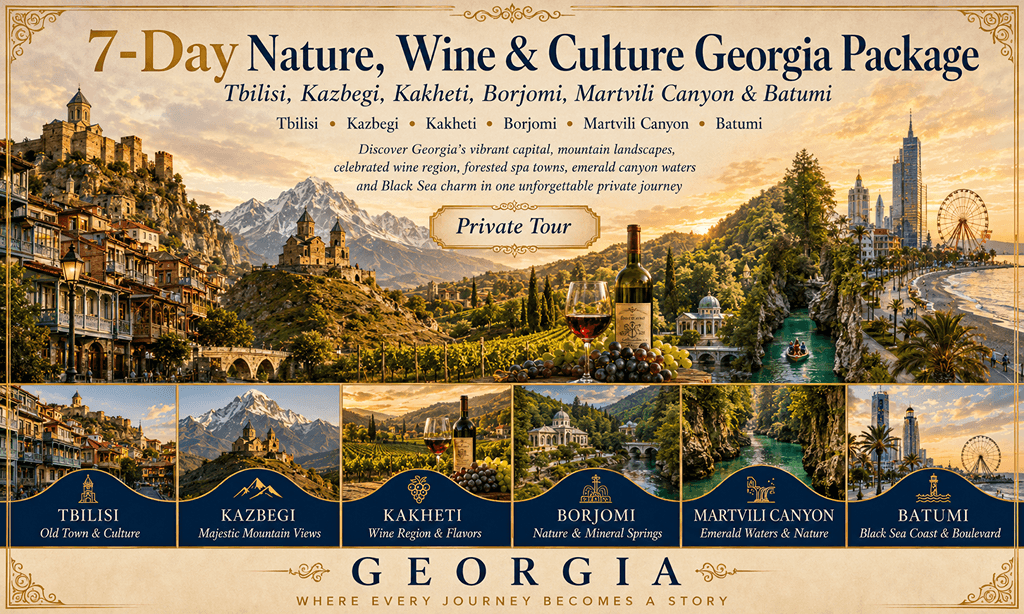 7-Day Nature, Wine & Culture Georgia Package